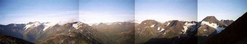 A panorama of the view on Mt....