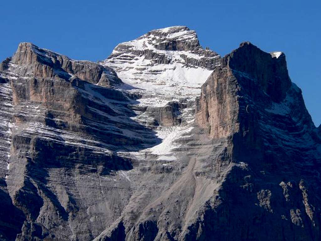 Mt Pelmo as seen from mt Rite...