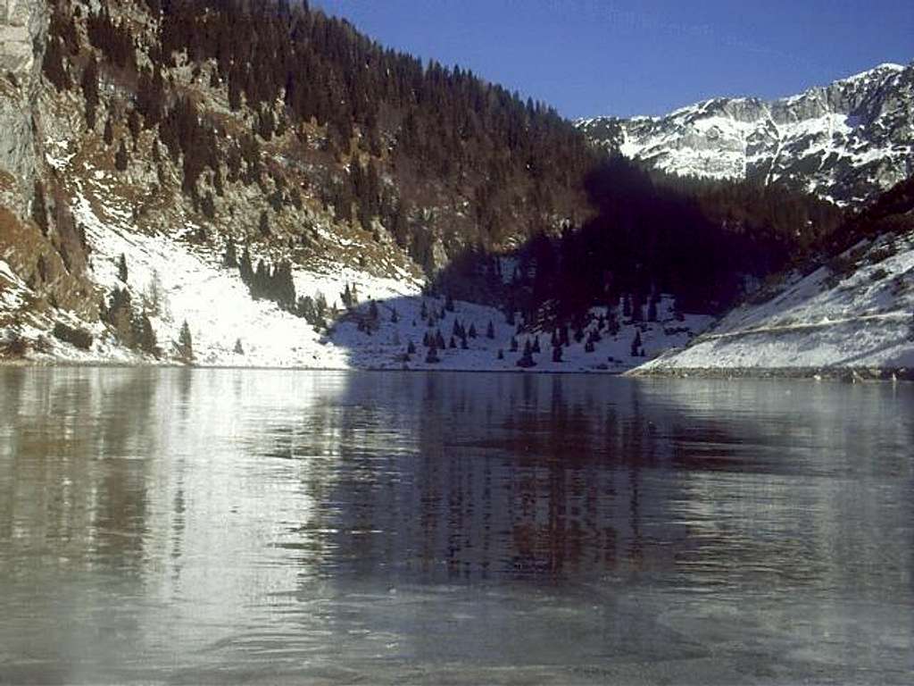 Krn lake on ice