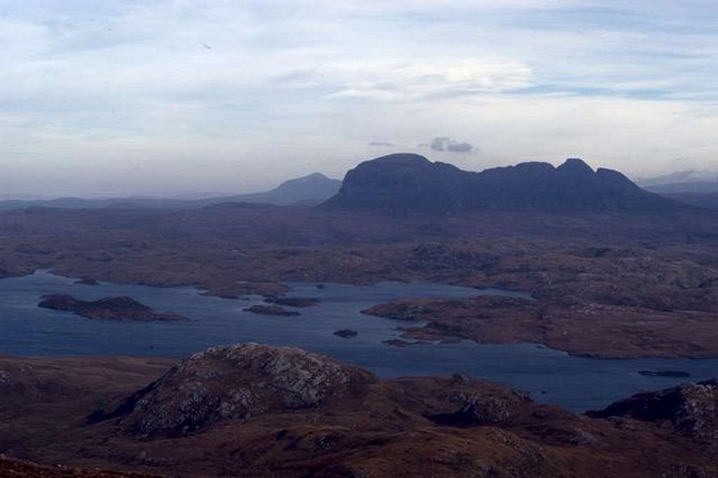 Looking over to Suilven