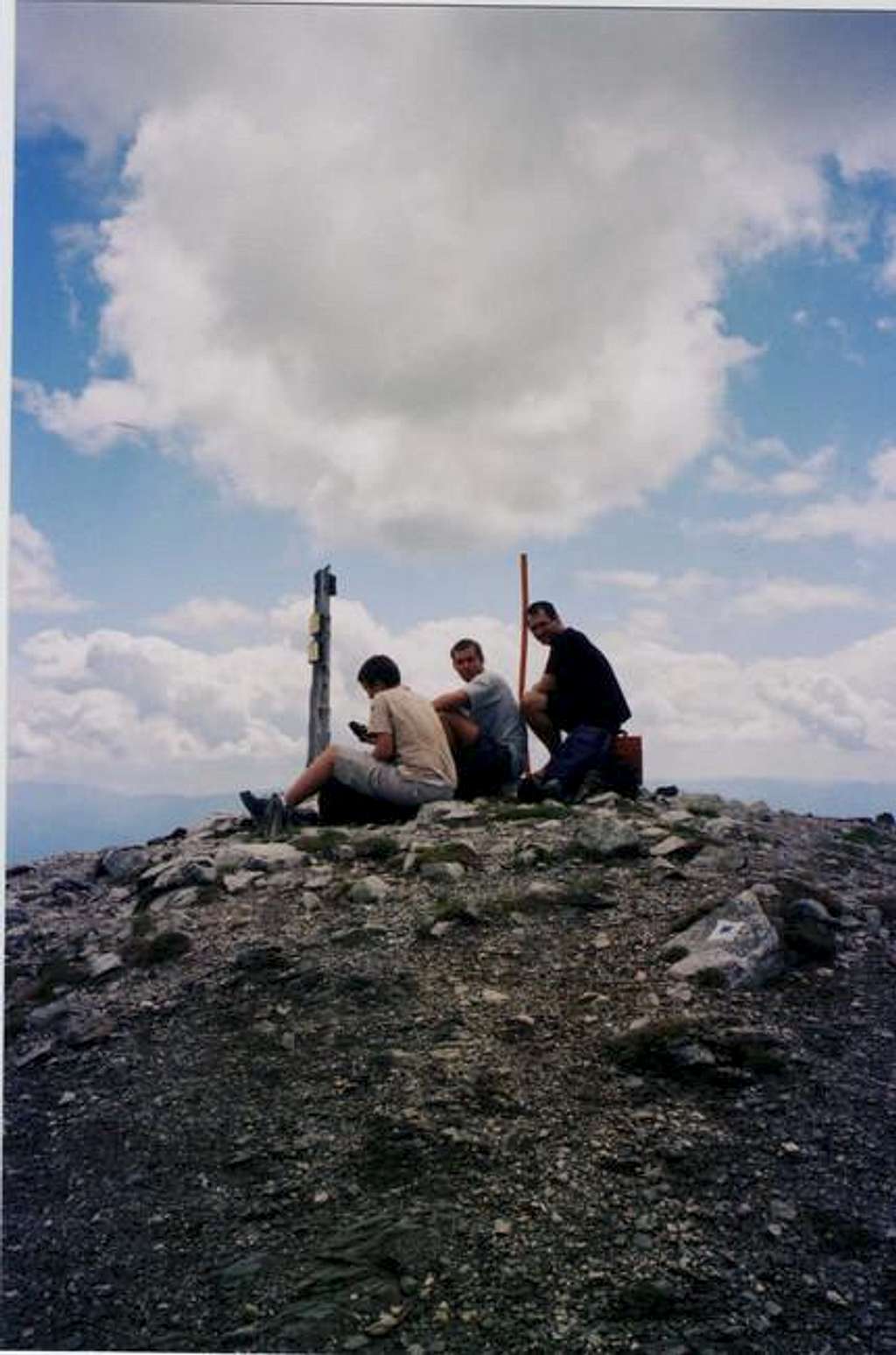On the summit in July, 2004....