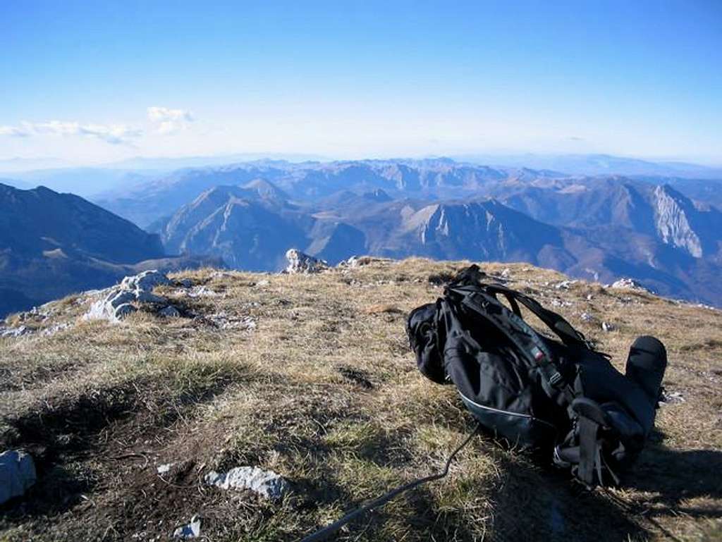 View from the peak of Maglic...