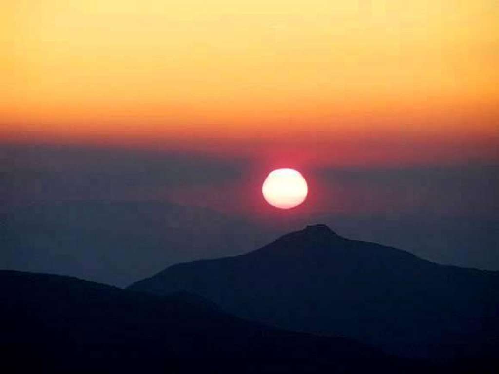 The sunset with Pedra Furada...