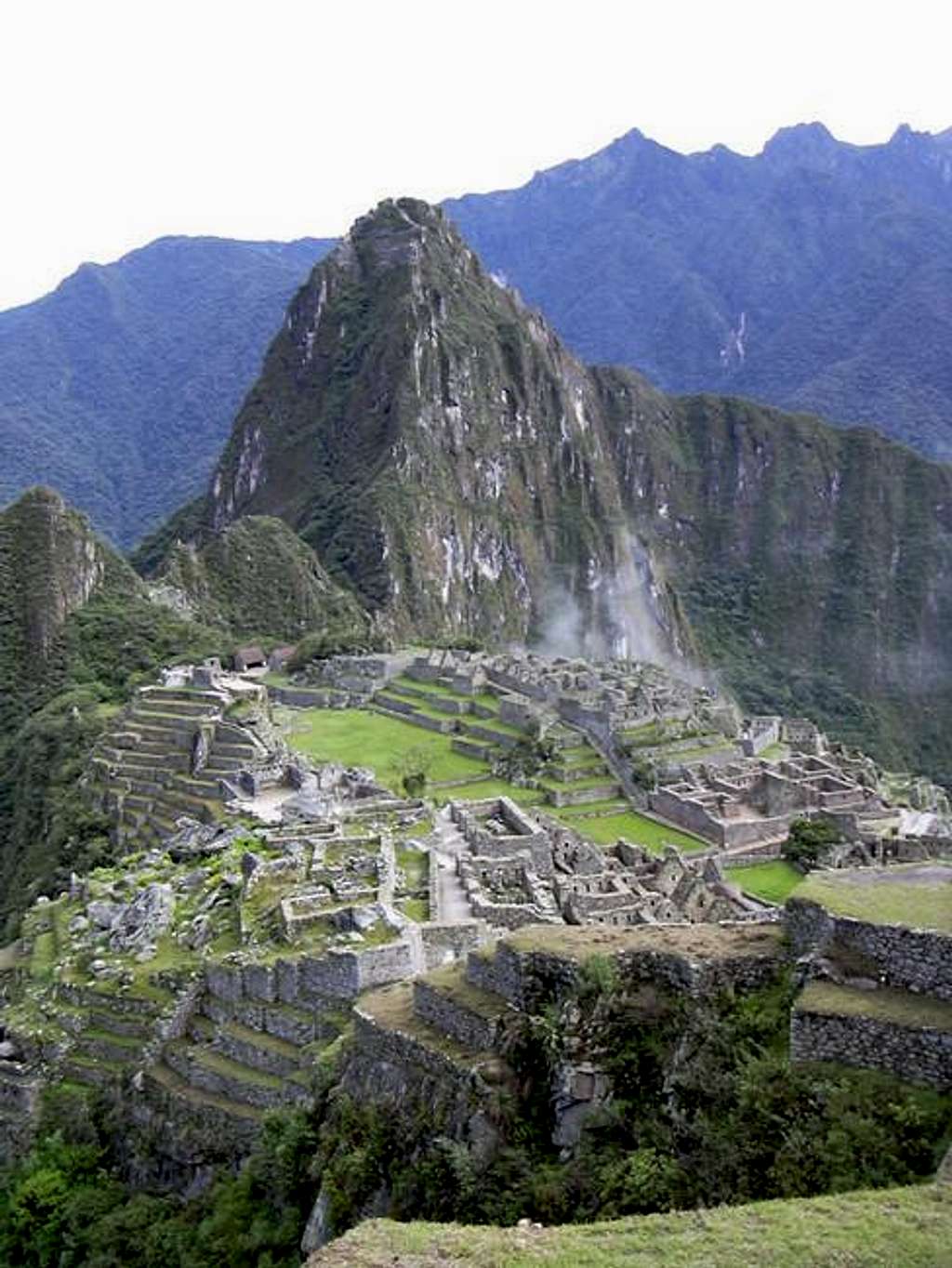 The site of Machu Picchu in...