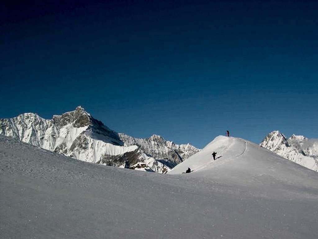 Arrival on the top of Testa...