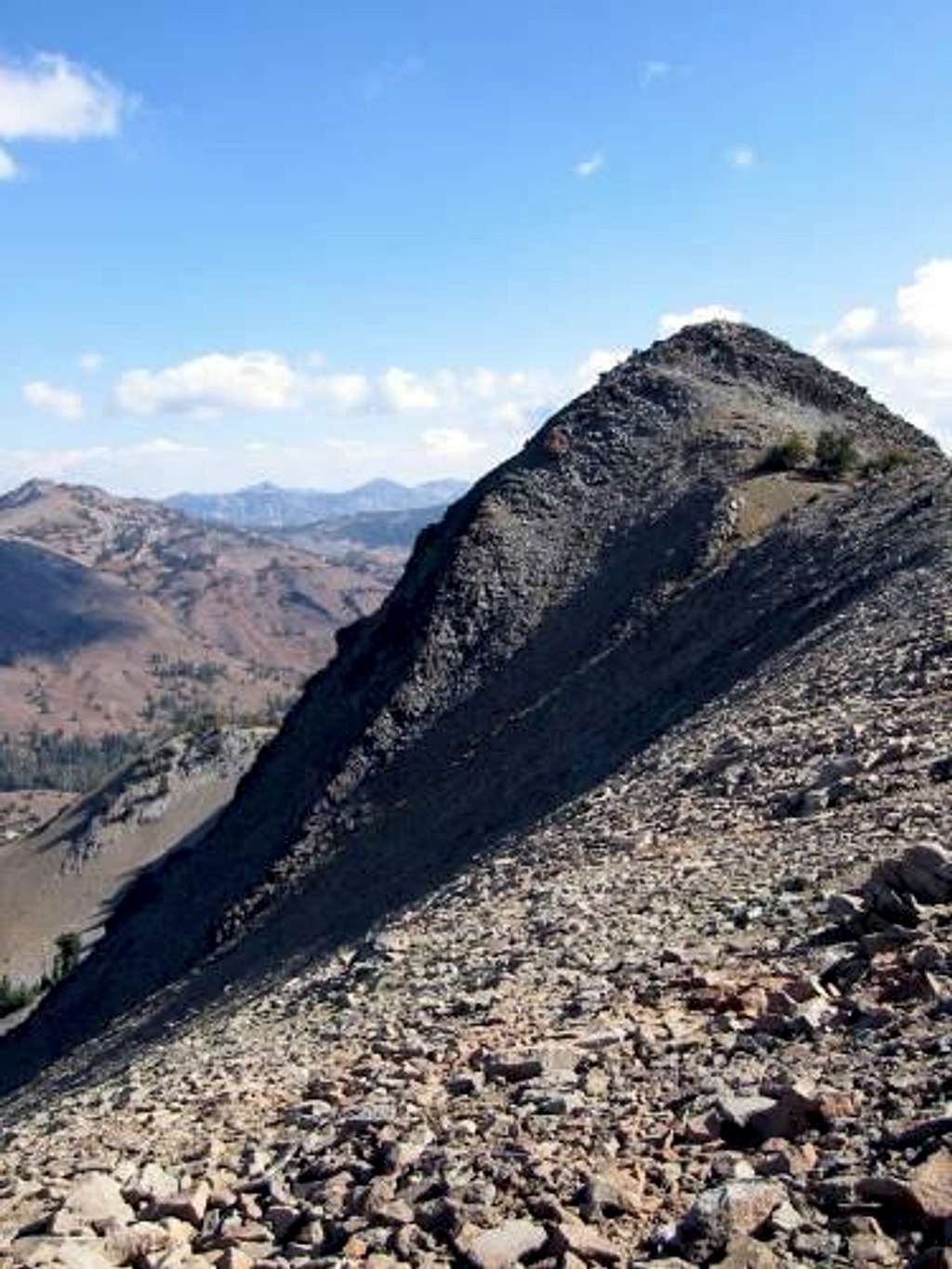 Hiram Peak's summit. Go left...