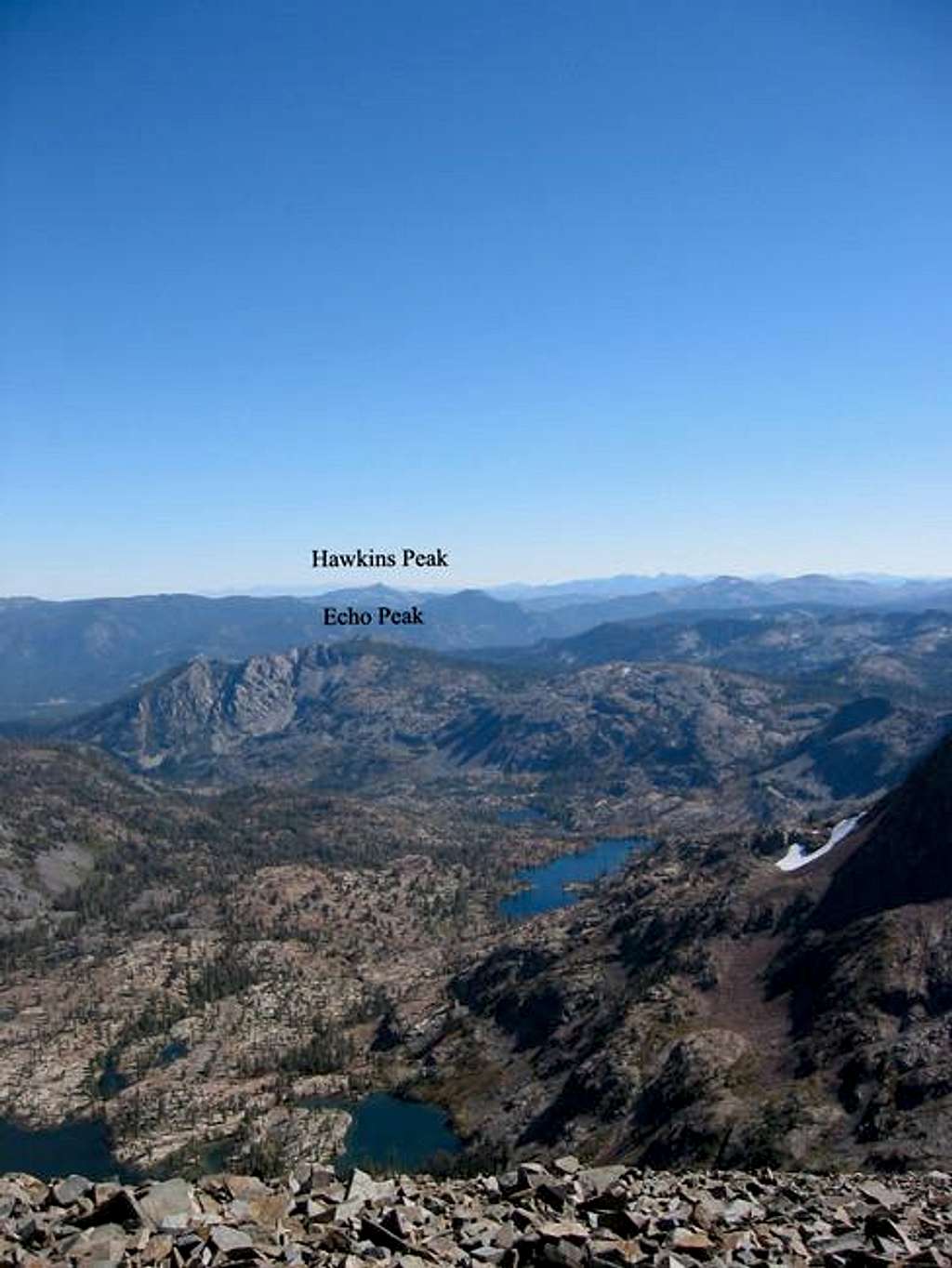 Echo Peak as seen from Dick's...