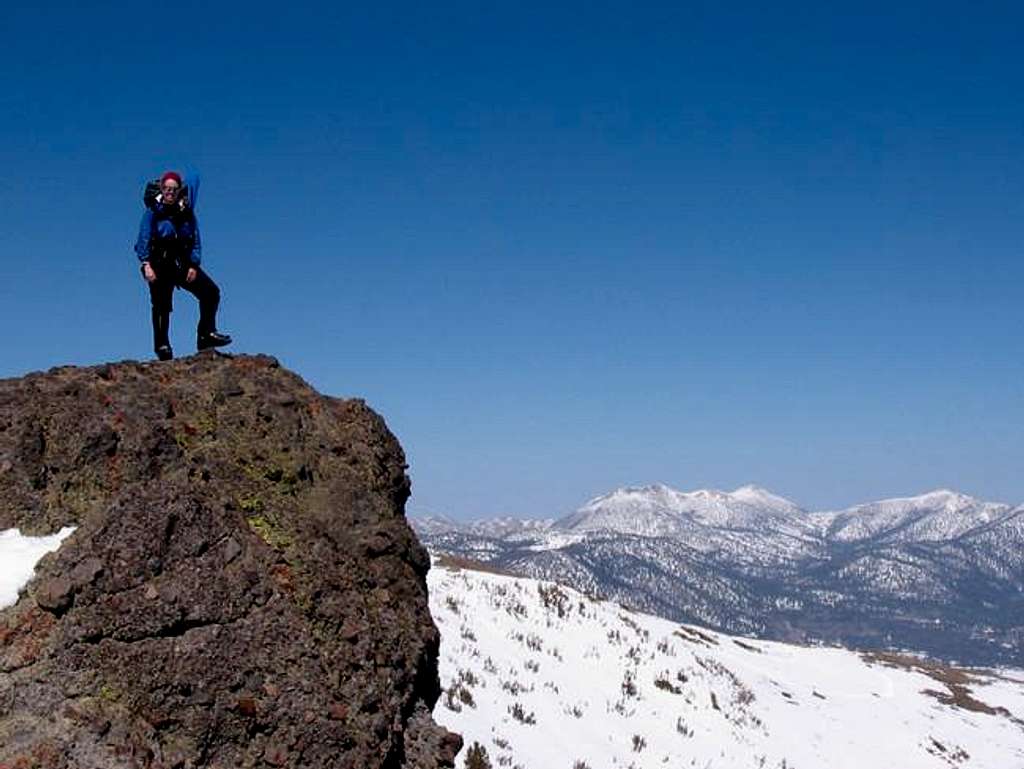 standing on the false summit