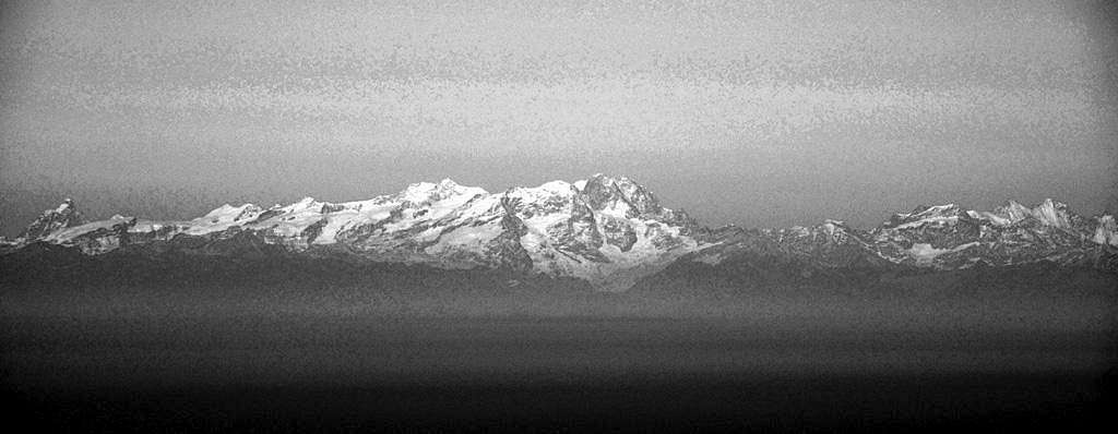 View of Pennine Alps