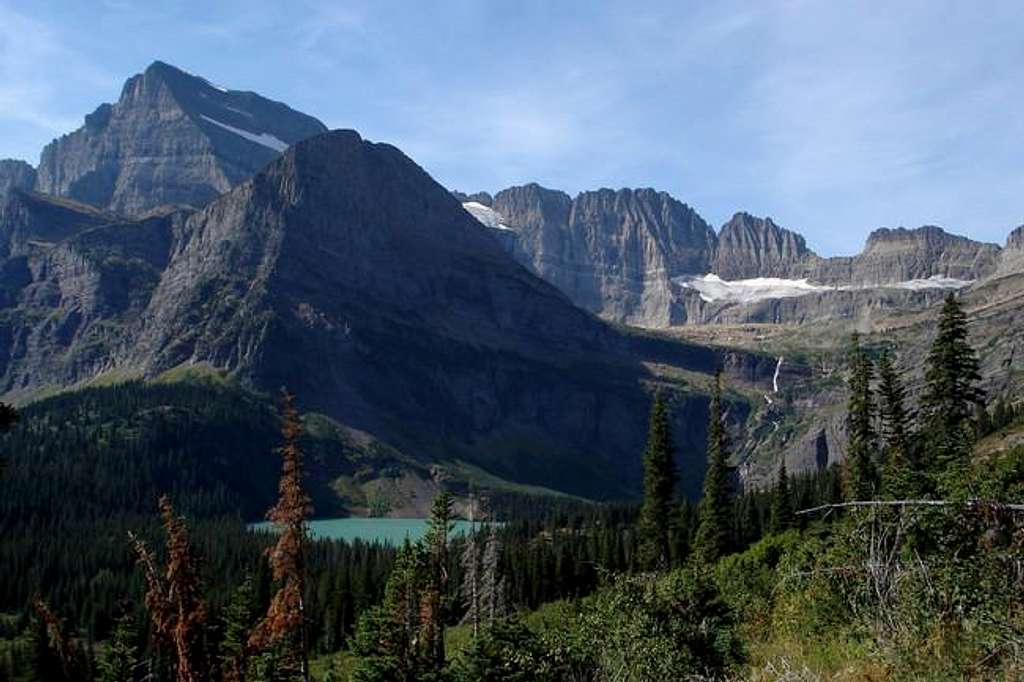 Mt. Gould towers above...