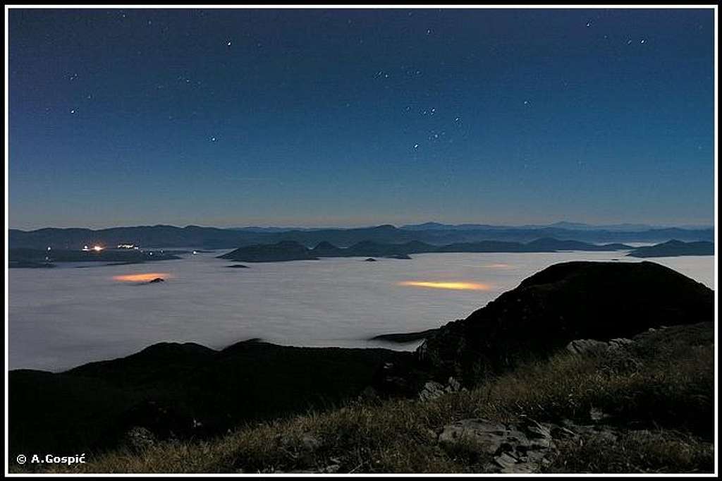 Night on Vaganski Vrh