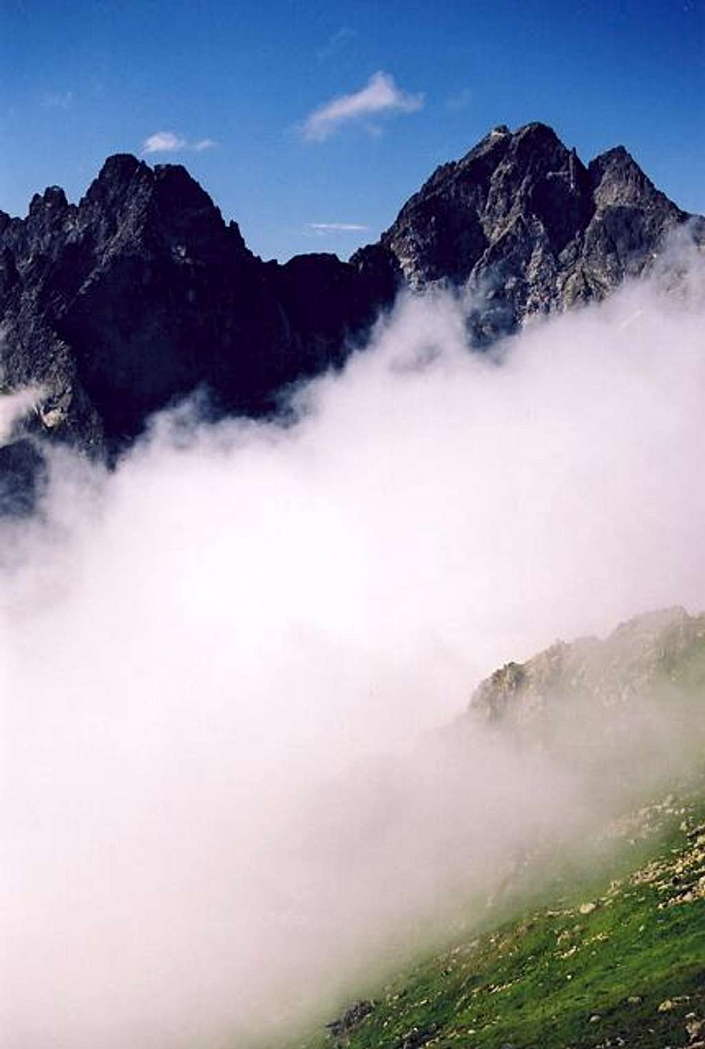 Ganek(left) and Vysoka peaks...