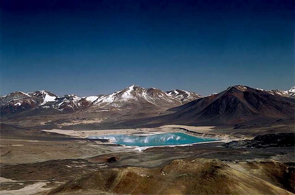 Laguna Verde seen from up...