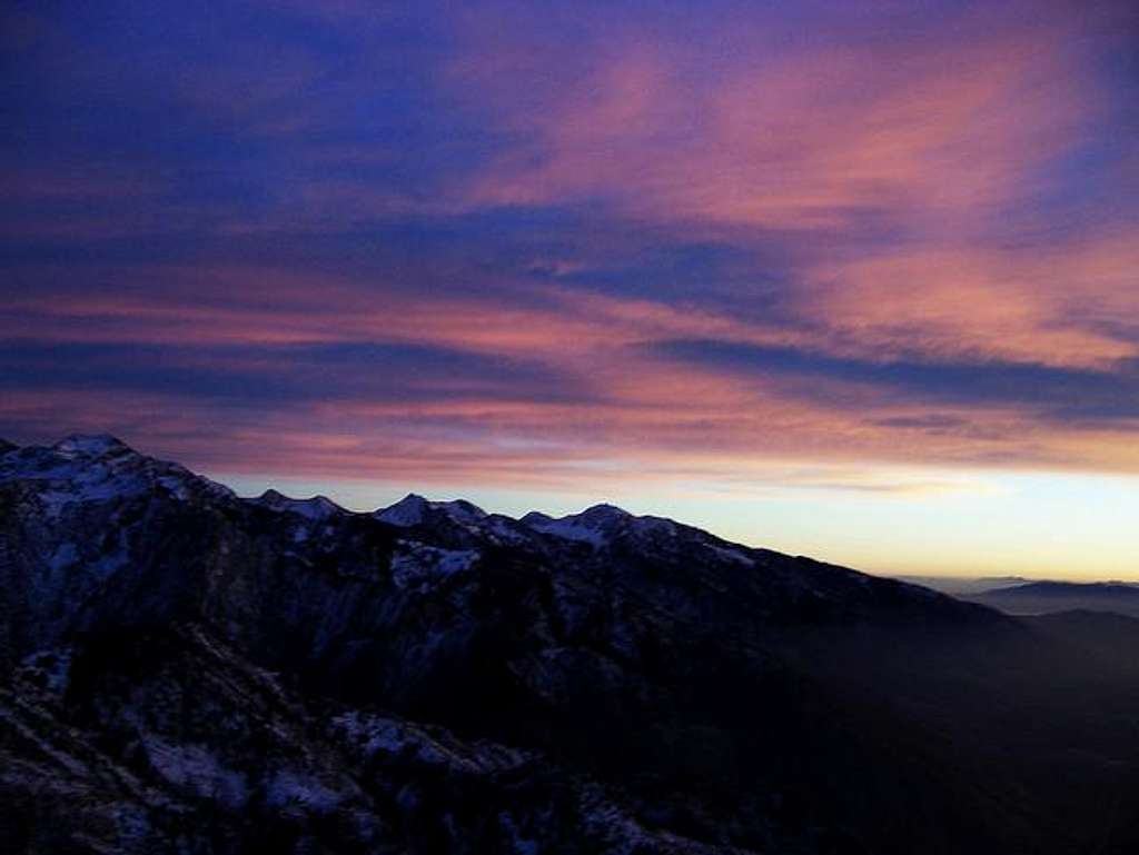 Sunset from Mount Olympus,...