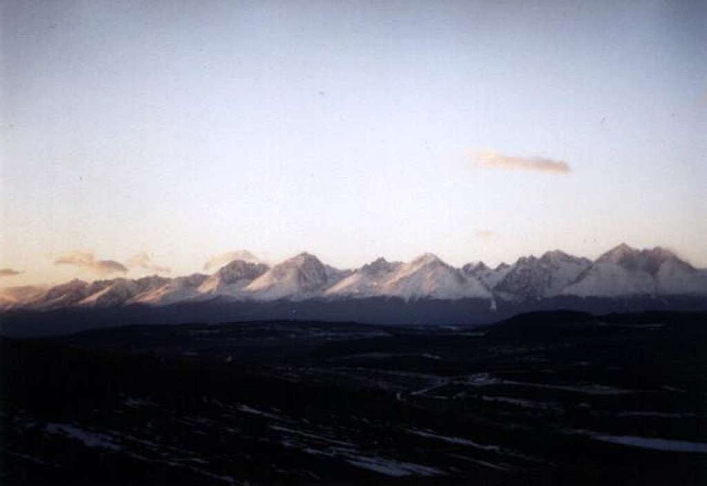 complete view on High Tatras...