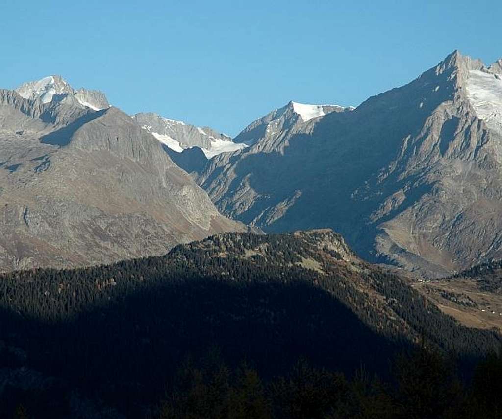 Oberaletschtal and summits...