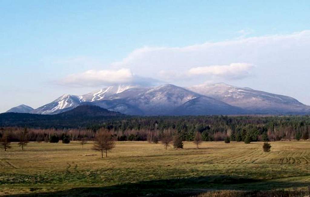 Whiteface Mountain (left) and...