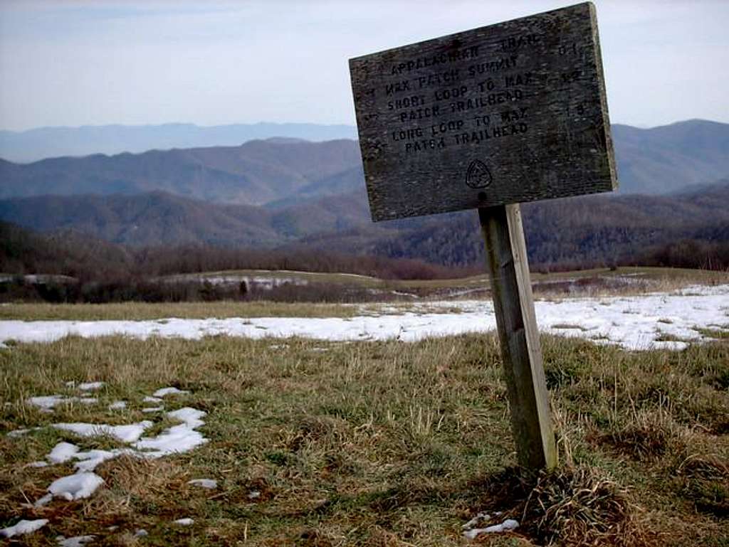 Appalachian Trail sign on the...