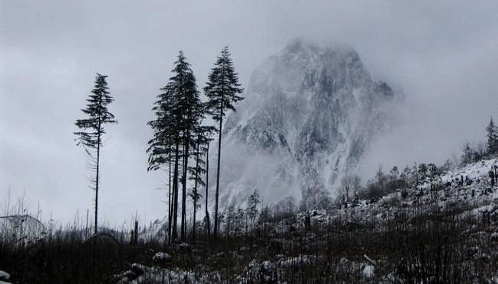 The NW wall of Mount Index on...