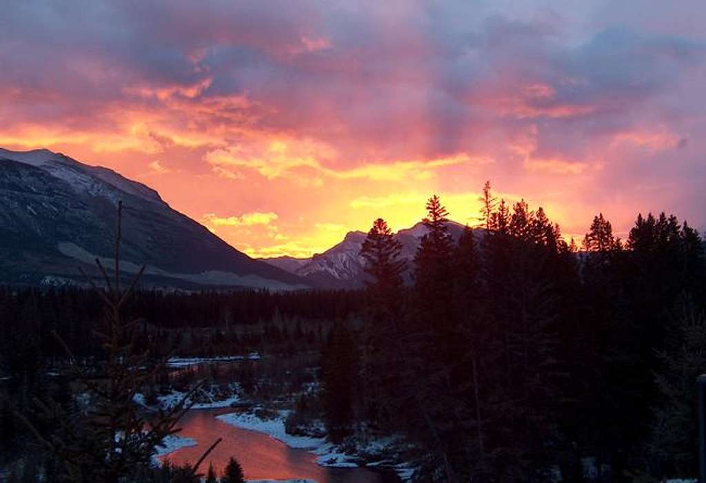 Sunrise over the Bow Valley,...