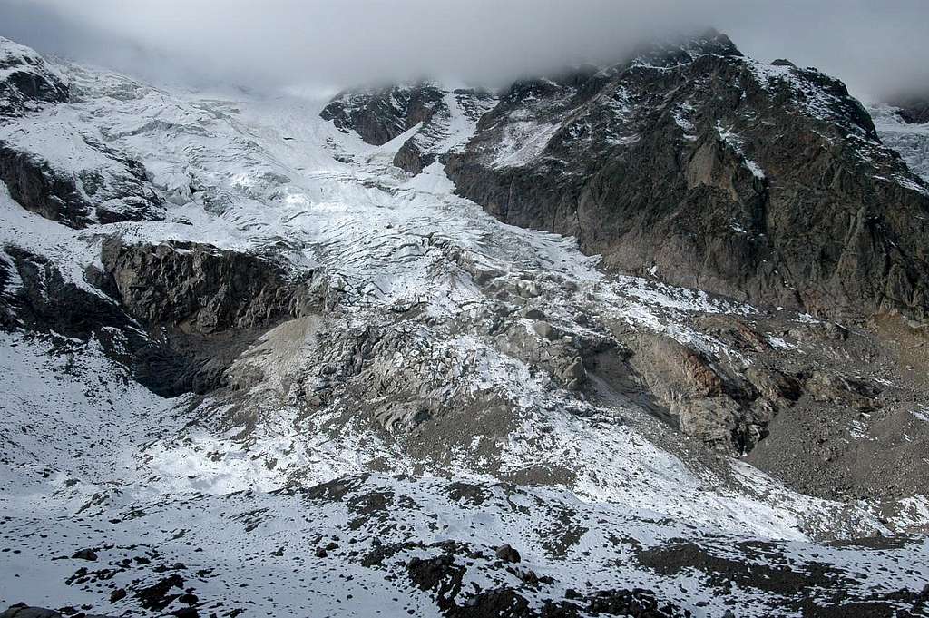Monte Rosa glacier and...