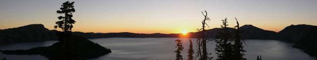 Sunrise on Crater Lake ....