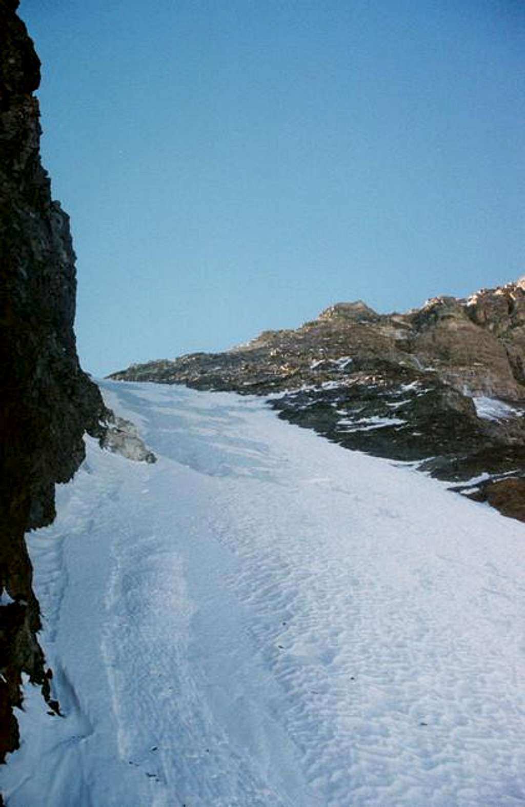 The couloir in late Nov. 2005...