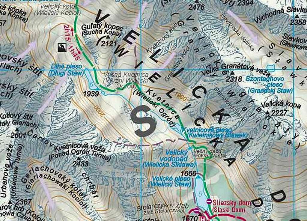 The map of Wielicka Valley