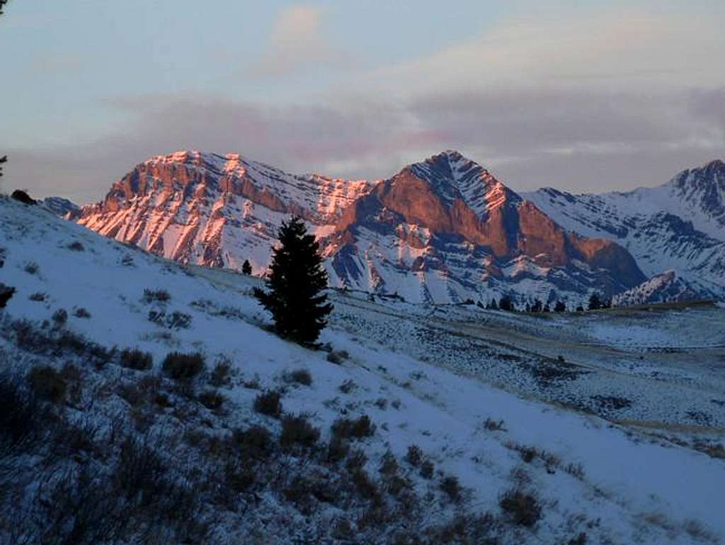 Donaldson Peak (right) and...