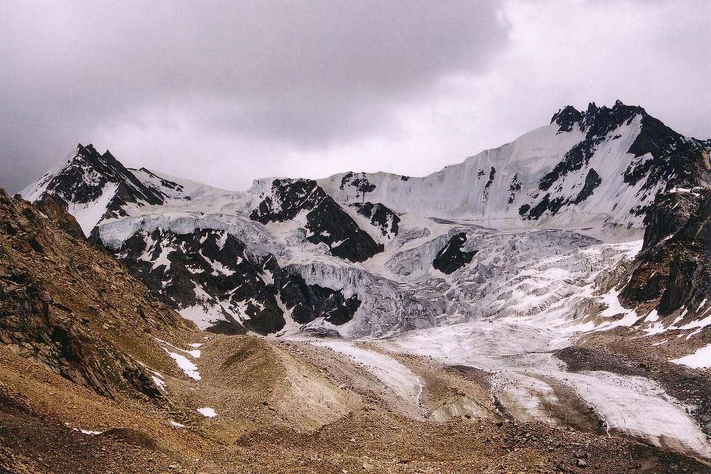 Rupal Peak (left) as viewed...