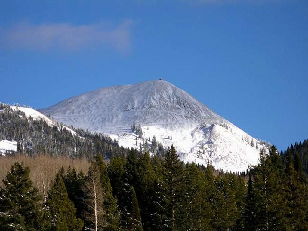 Hahns Peak as seen from the...