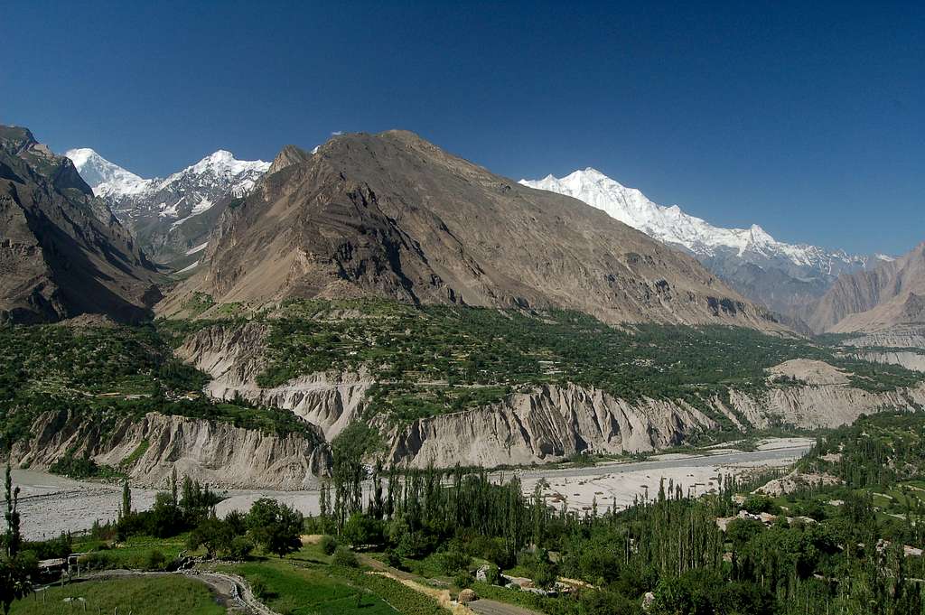 Hunza valley as viewed from...