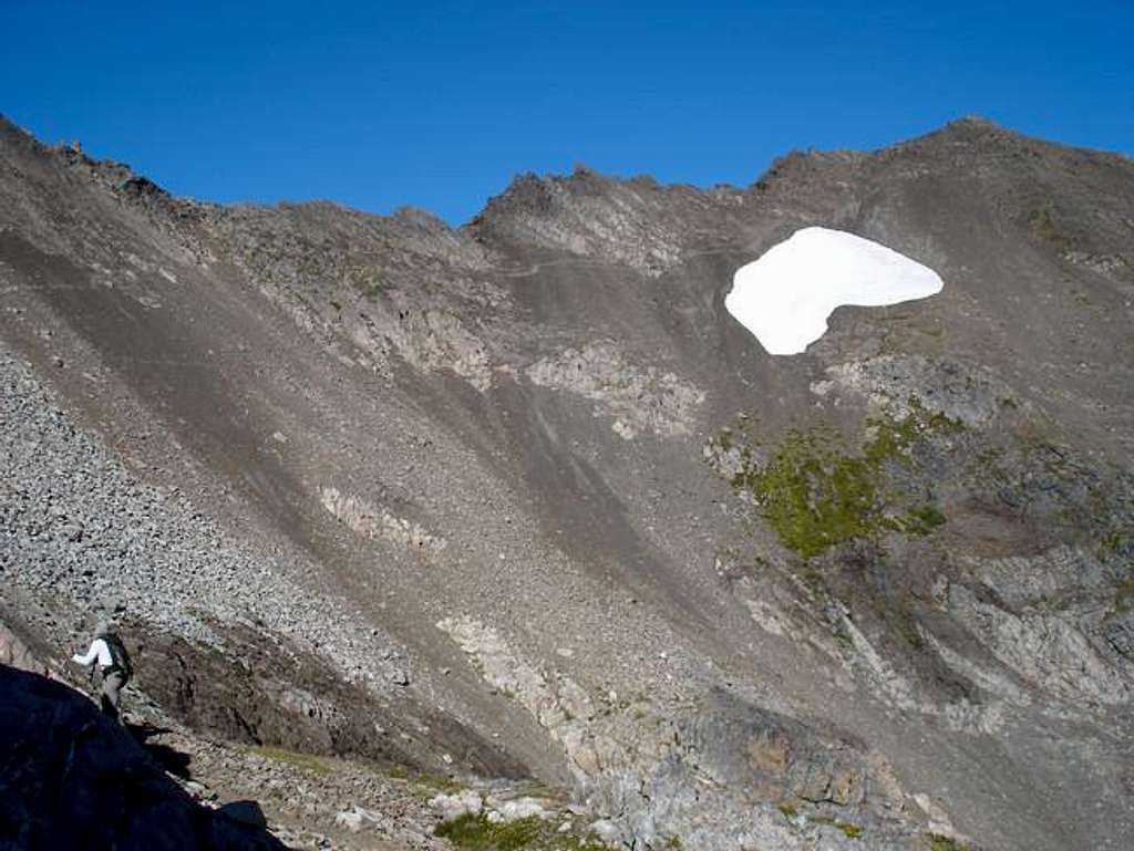 The summit from the northwest