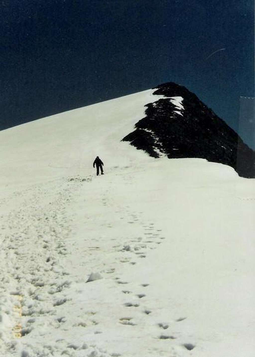 Me, ascending the west ridge....