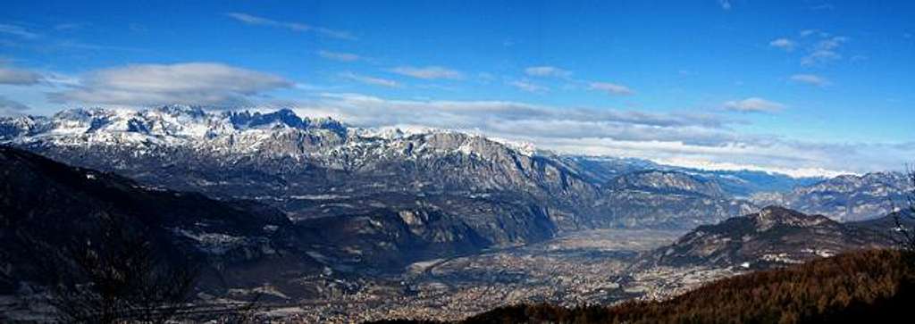 Trento and Adige valley view...