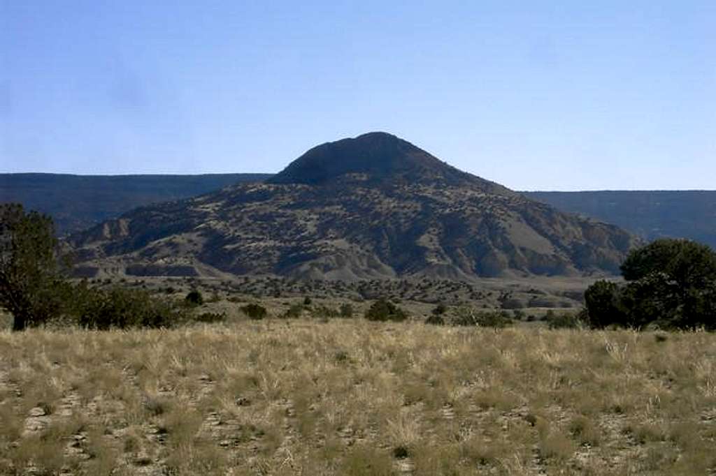 Cerro Cochino from the mesa...