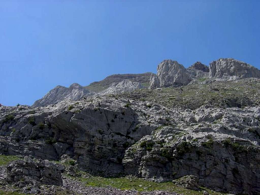 Walking under the rocks of...