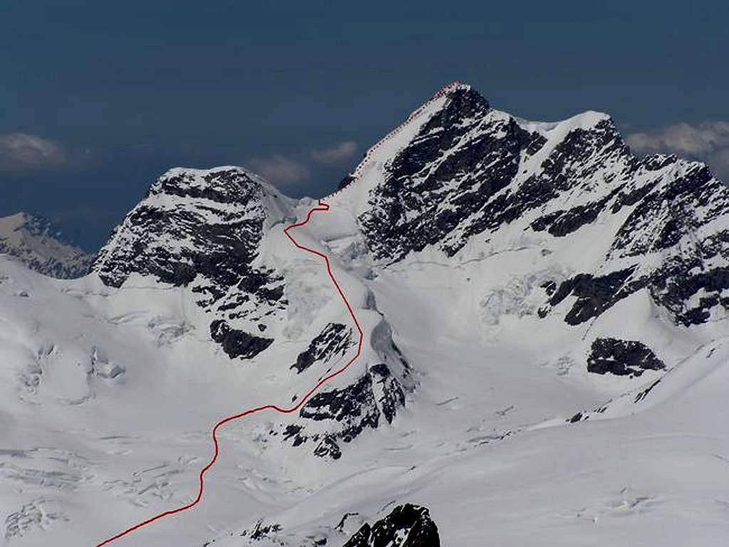 Upper part of Jungfrau ski...