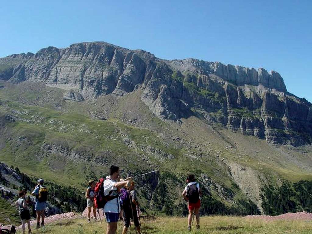 The view of summit of Agüerri...