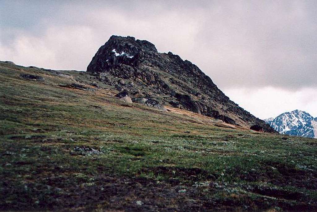 The south (main) summit from...