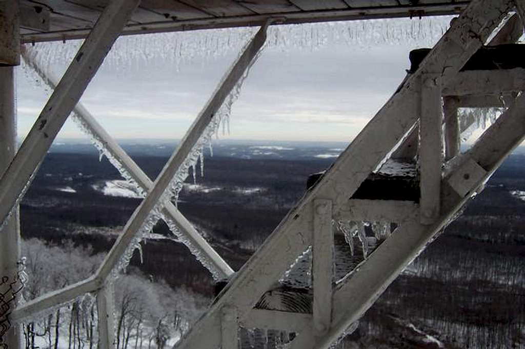 The begining of rime ice on...