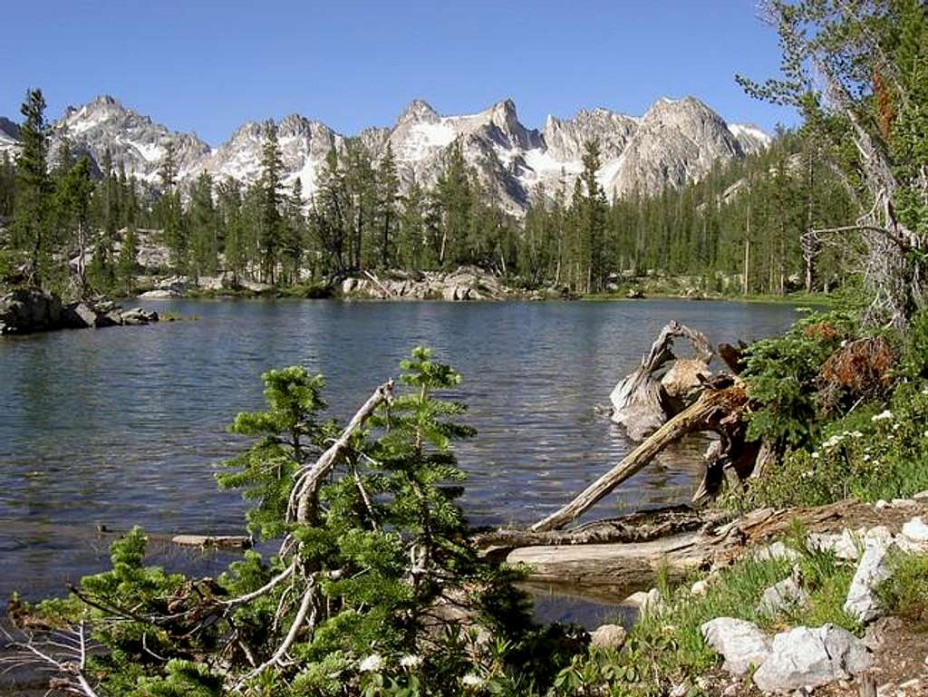 The Alice Lakes Basin on the...