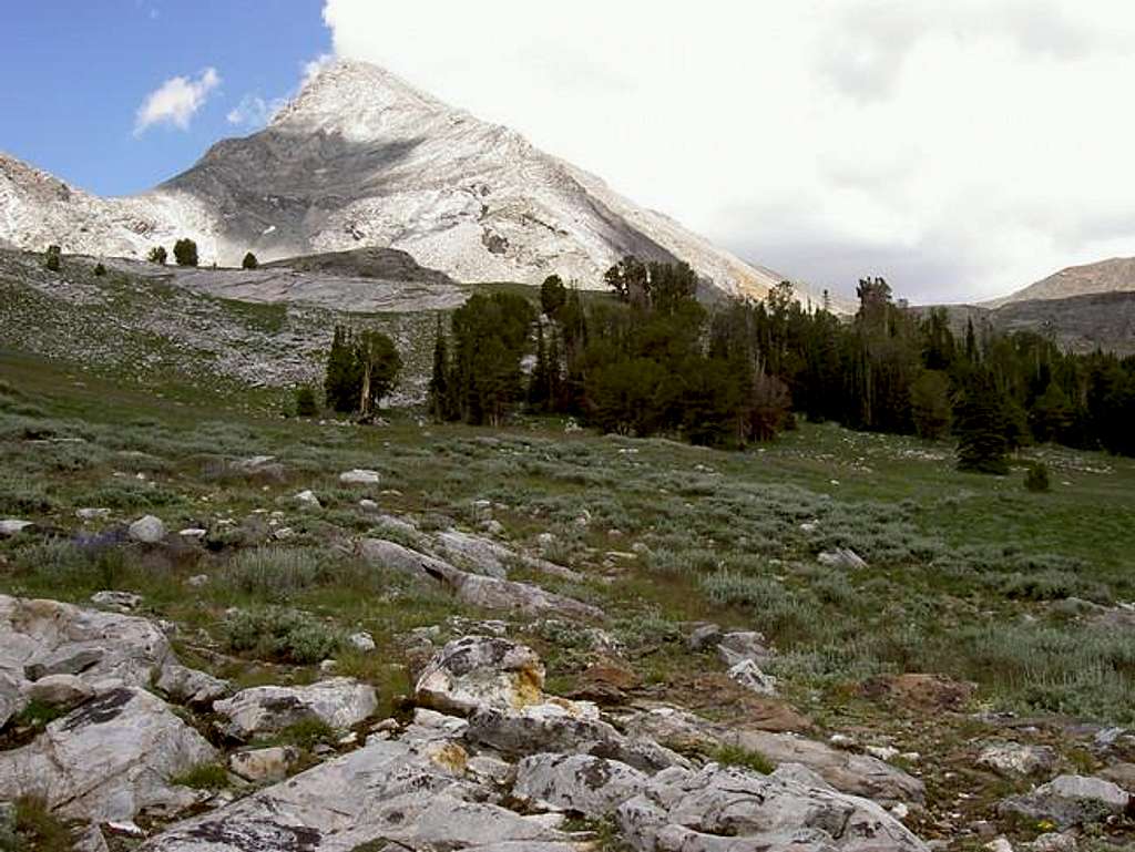 Approaching the summit block