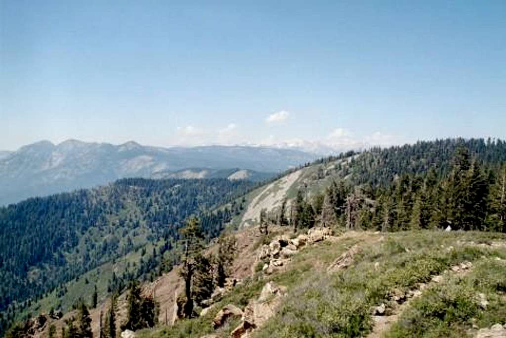 View looking north from Jordan Peak