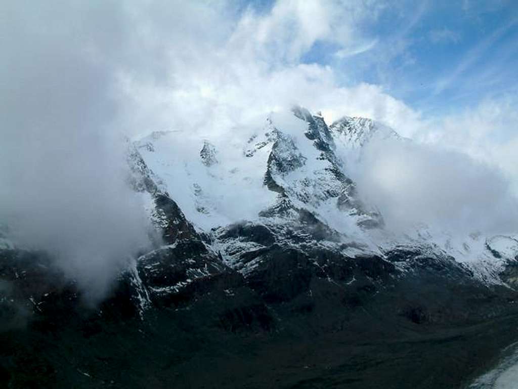 Grossglockner in the clouds