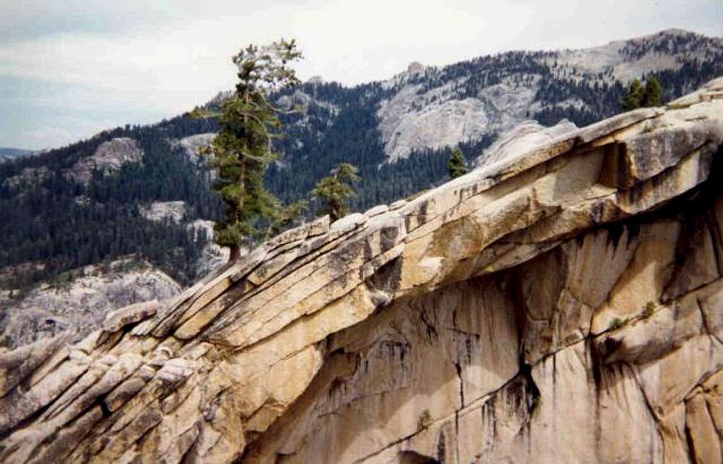 A close up of the granite...