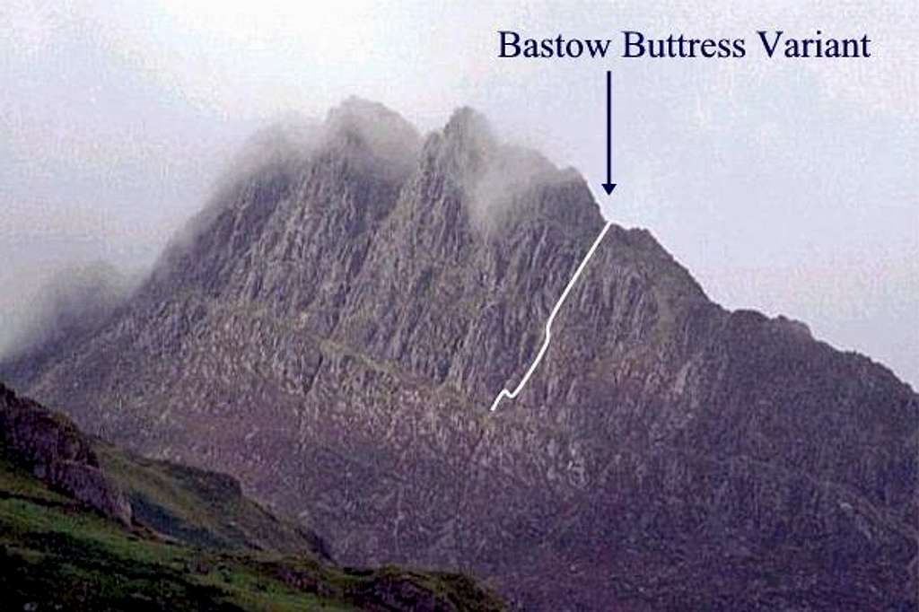 Bastow Buttress variant route...