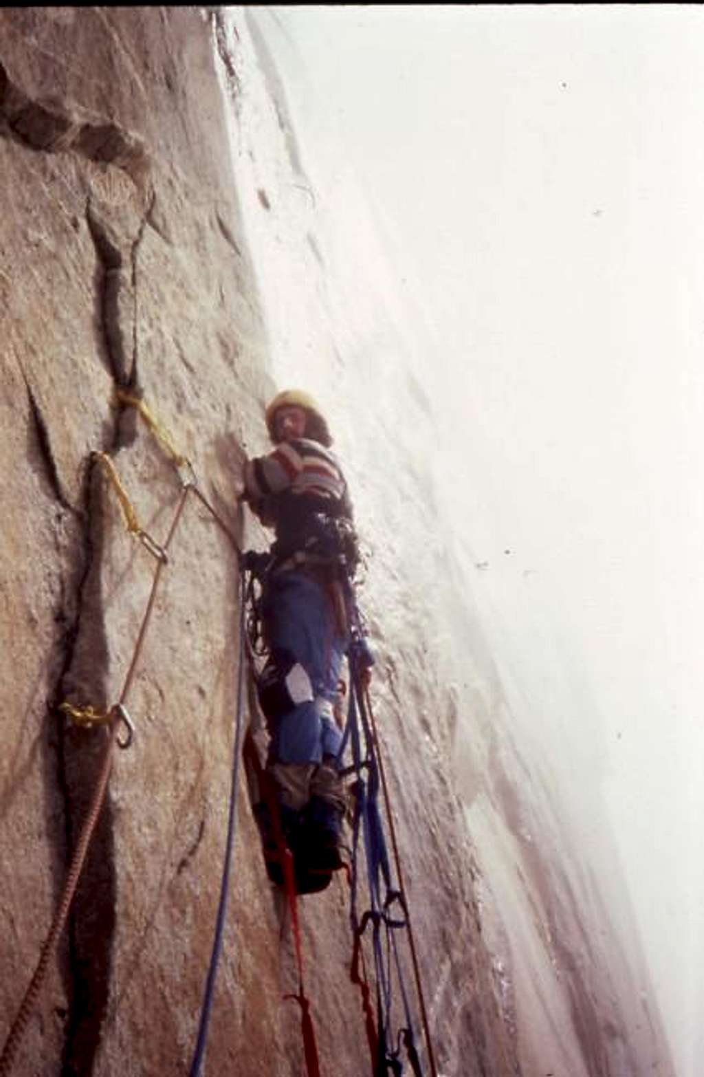 Johnathan Gordon aid climbing...