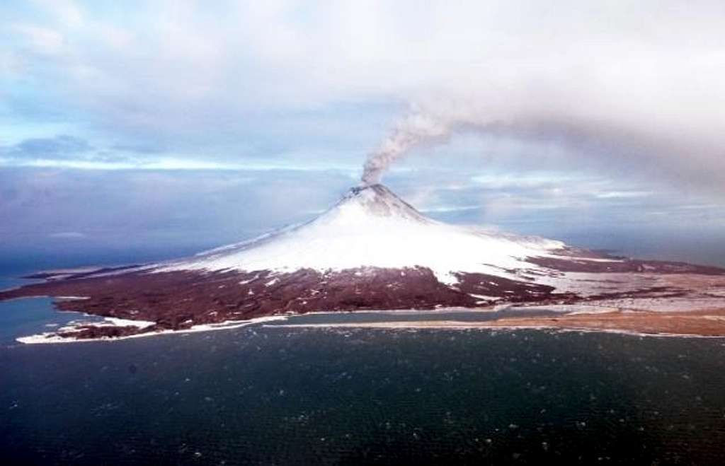 Augustine volcano. View from...