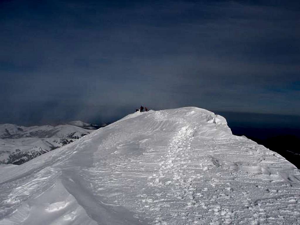 The summit of Ory in winter....